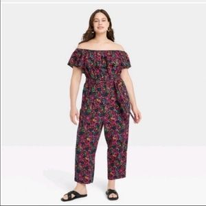Ava & Viv Off Shoulder Jumpsuit Sz 2X NWT